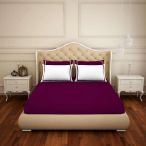 King Bed Sheet Hygrocotton (Wine)