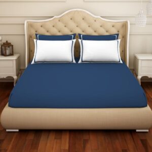 King Bed Sheet Hygrocotton (Navy Blue)