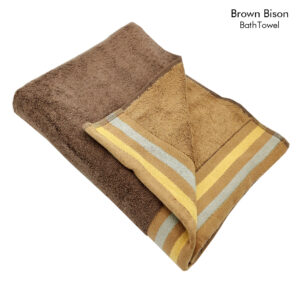 Bath Towel (Brown Bison) Reversible