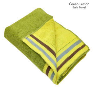 Bath Towel (Green Lemon) Reversible