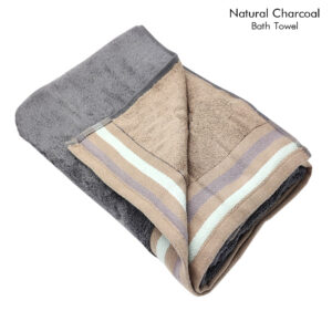 Bath Towel (Natural Charcoal) Reversible