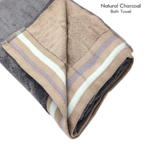 Bath Towel (Natural Charcoal) Reversible