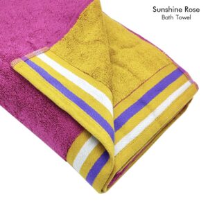 Bath Towel (Sunshine Rose) Reversible