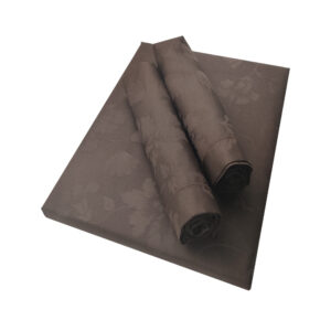 Jacquard King Bedsheet (Chocolate Brown) Floral