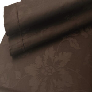 Jacquard King Bedsheet (Chocolate Brown) Floral