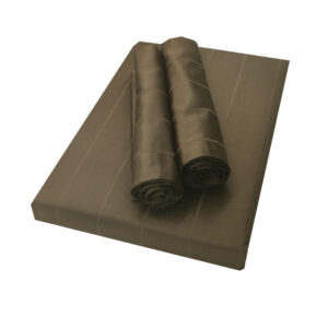 Self-Stripe King Bedsheet (Chocolate Brown)