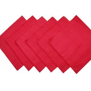 Table Napkin Set (Crimson Red) 6 Pieces