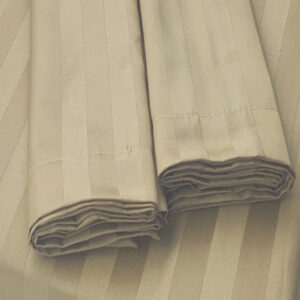 Self-striped King Bedsheet (Dark Beige)