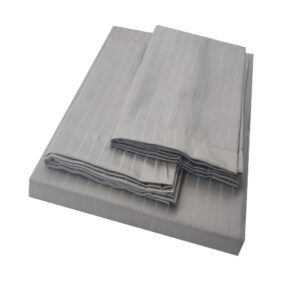 Self-striped King Bedsheet (Dark Grey)