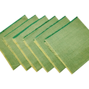 Table Napkin Set (Green Beige) 6 Pieces