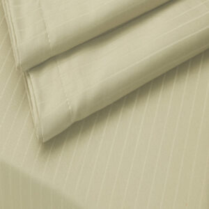 Self-striped King Bedsheet (Light Beige)
