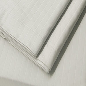 Self-striped King Bedsheet (Light Grey)