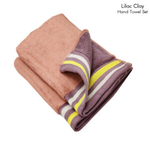 Hand Towel Set (Lilac Clay) Reversible