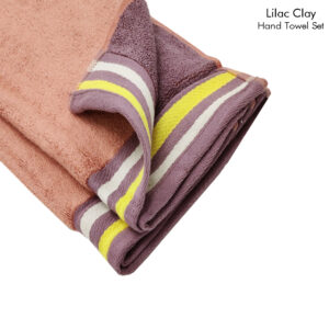 Hand Towel Set (Lilac Clay) Reversible