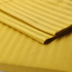 Self-striped King Bedsheet (Mustard)