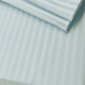 Self-striped King Bedsheet (Pastel Blue)