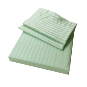 Self-striped King Bedsheet (Pastel Green)