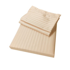 Self-striped King Bedsheet (Pastel Peach)