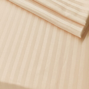 Self-striped King Bedsheet (Pastel Peach)
