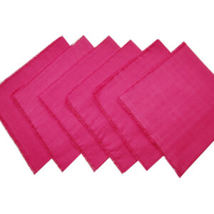 Table Napkin Set (Rouge Pink) 6 Pieces