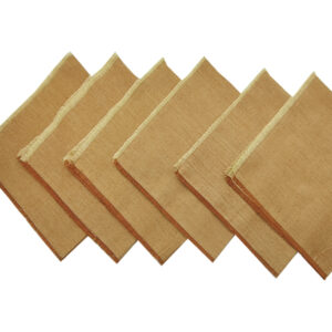 Table Napkin Set (Rust Beige) 6 Pieces