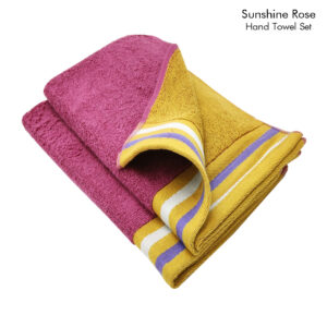 Hand Towel Set (Sunshine Rose) Reversible
