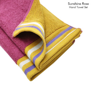 Hand Towel Set (Sunshine Rose) Reversible