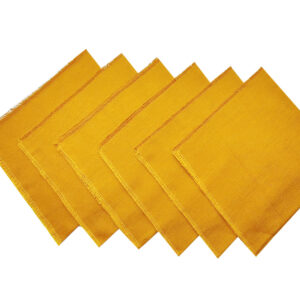 Table Napkin Set (Yellow Mustard) 6 Pieces