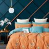 King Bedsheet (CALME) with 4 Pillow Covers (D)
