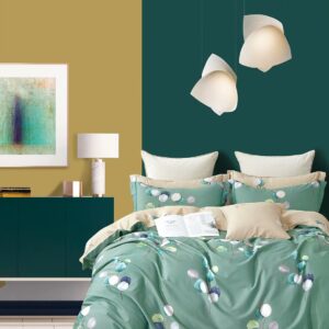 King Bedsheet (CALME) with 4 Pillow Covers (B)